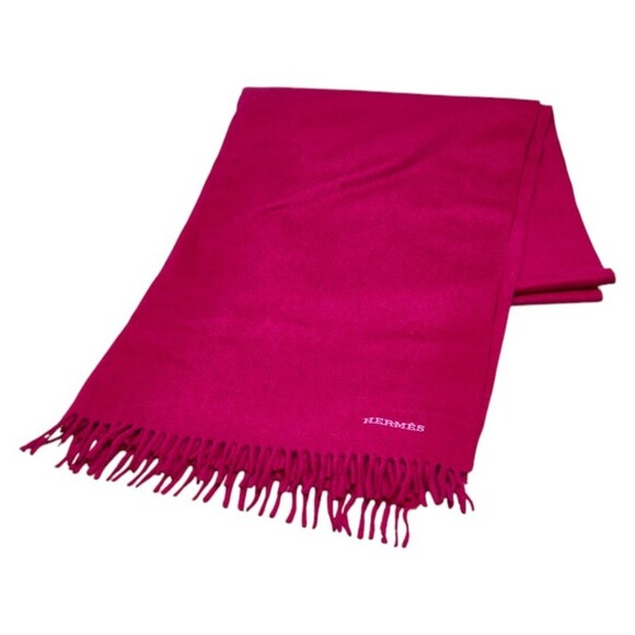 HERMES Pink Scarf - Picture 1 of 6